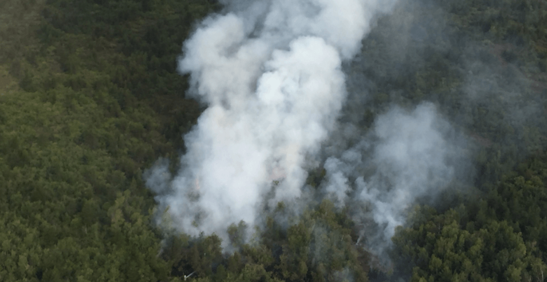 Big wildfire in Richmond closes Westminster Highway this morning