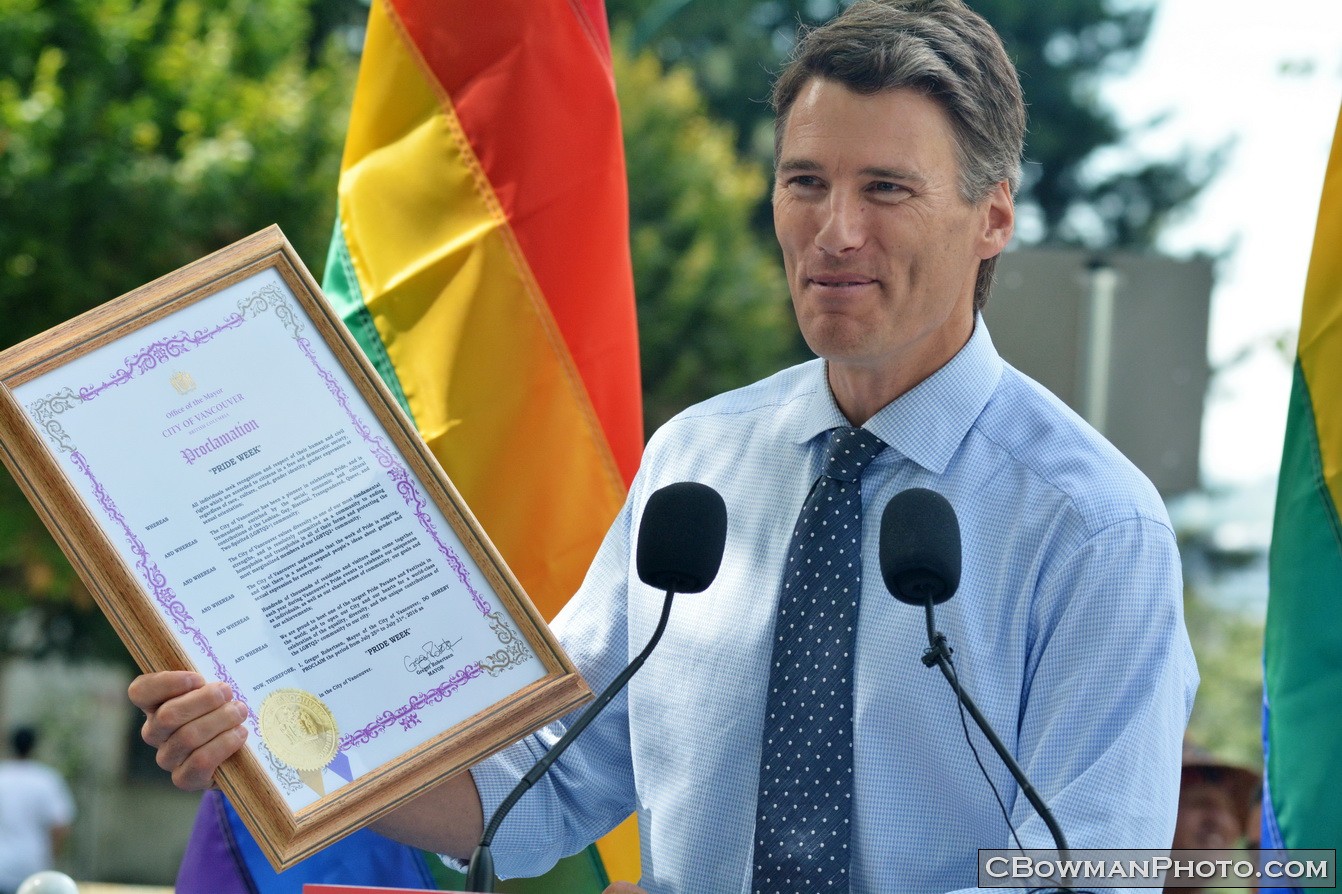 Mayor Gregor Robertson / Pride Proclamation 2018