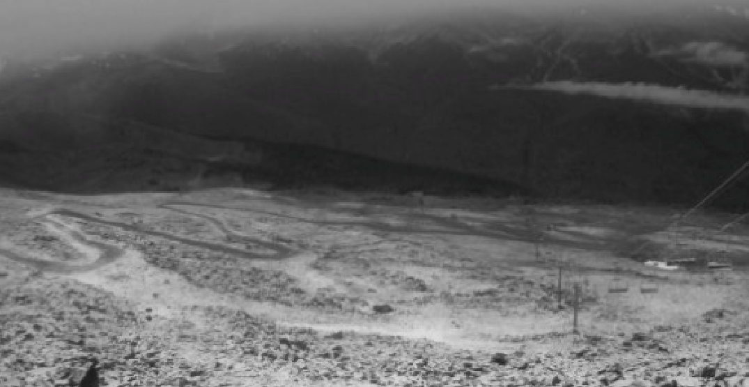 It's already snowed at Whistler Blackcomb (PHOTO)