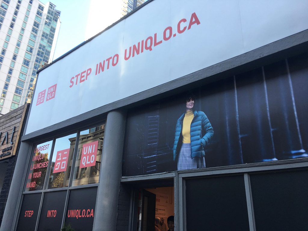 Yaletown pop-up 