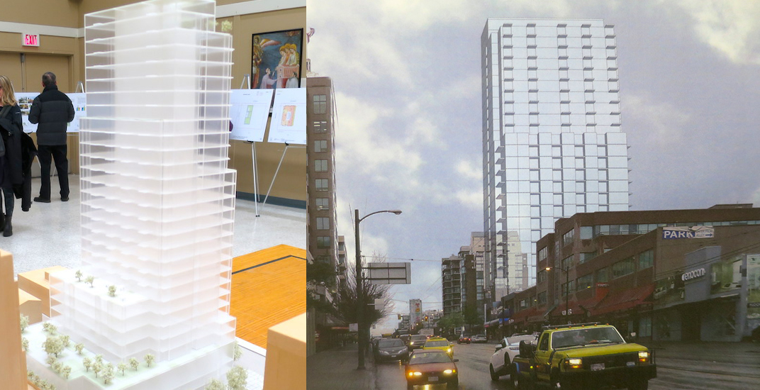 28-storey rental housing tower proposed for West Broadway Denny's site