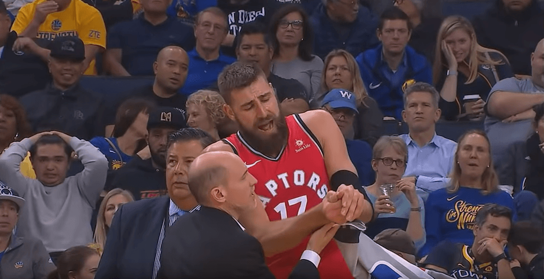 Raptors' Valanciunas out long-term with a dislocated thumb