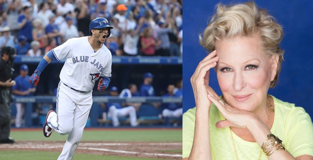 Bette Midler roasts Toronto Blue Jays management