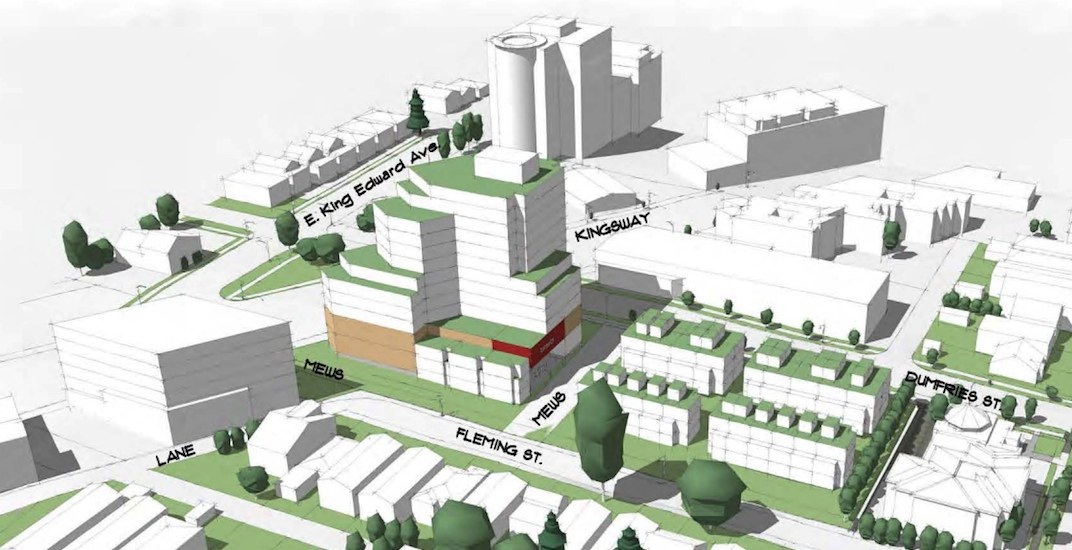 City staff deem 16-storey tower proposal for Kingsway Rona site 'too tall'