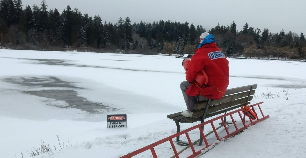 Vancouver dispatches lifeguards to oversee safety of frozen ponds
