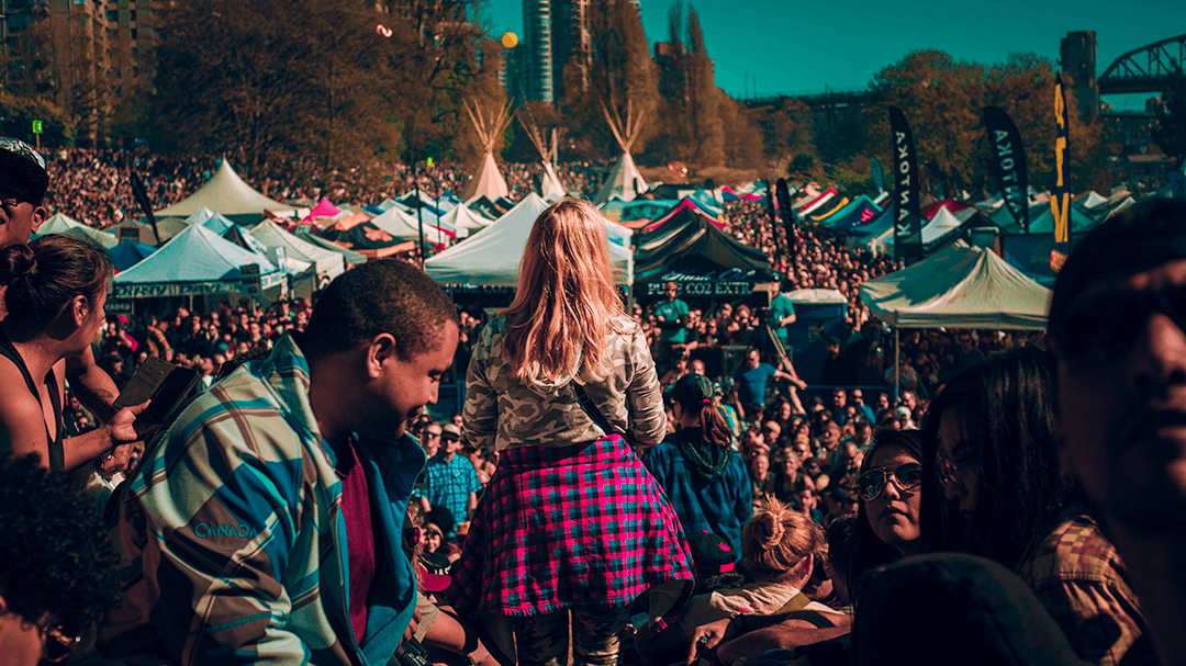 420 Vancouver 2019 Crowd Sitting