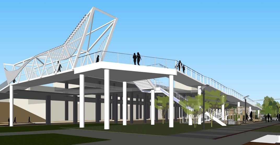 New pedestrian bridge and park expansion for New Westminster riverfront (RENDERINGS)