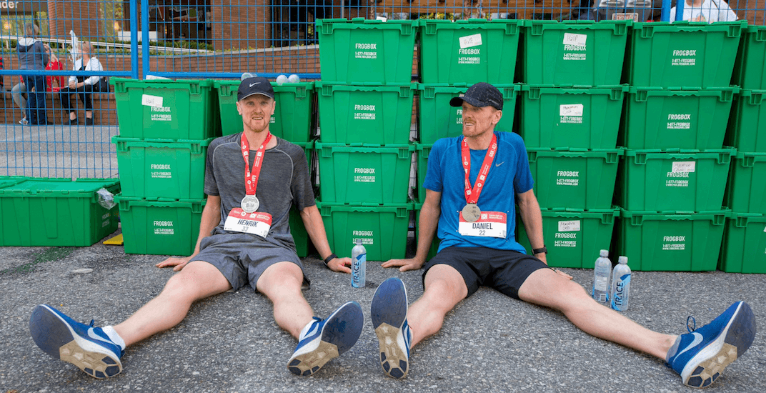 Henrik and Daniel Sedin compete in 2019 Vancouver Marathon (PHOTOS)