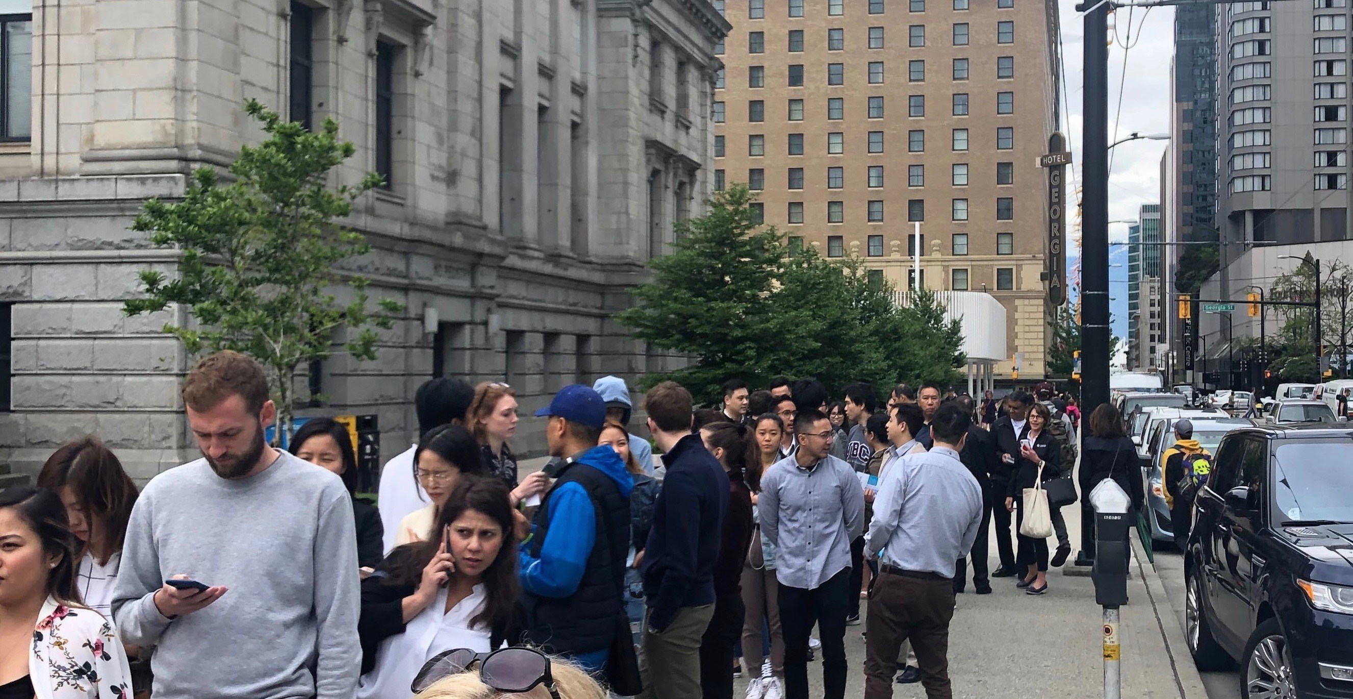 There's a MASSIVE line at the Tacofino truck in Vancouver right now