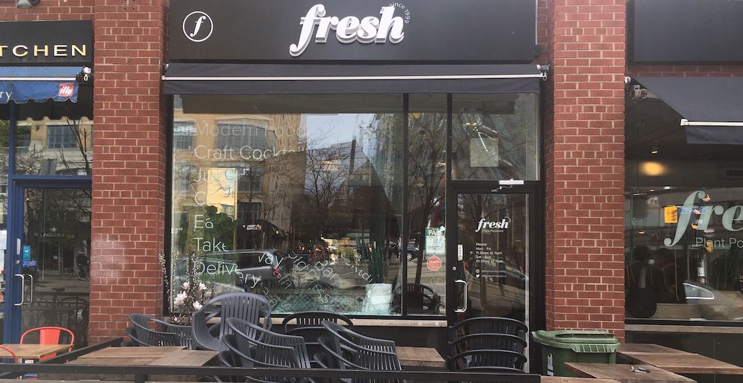 Vehicle crashes into storefront of Fresh on Spadina