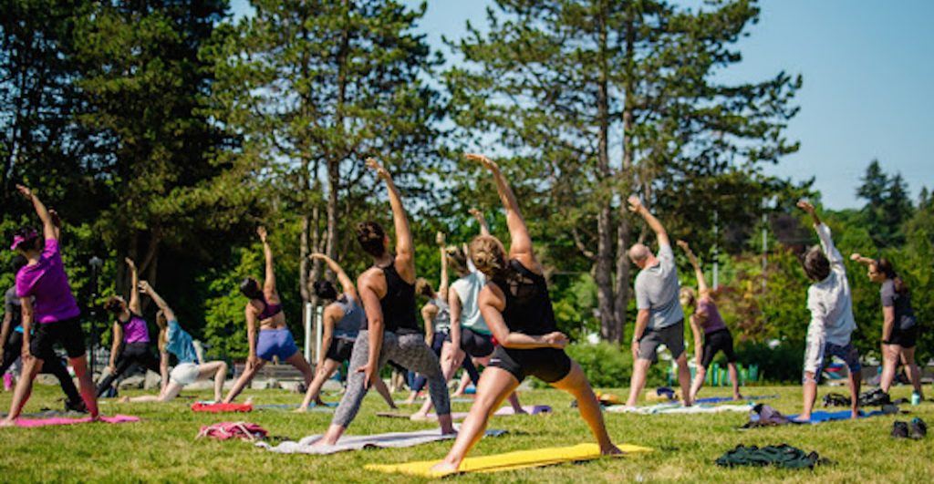 outdoor yoga