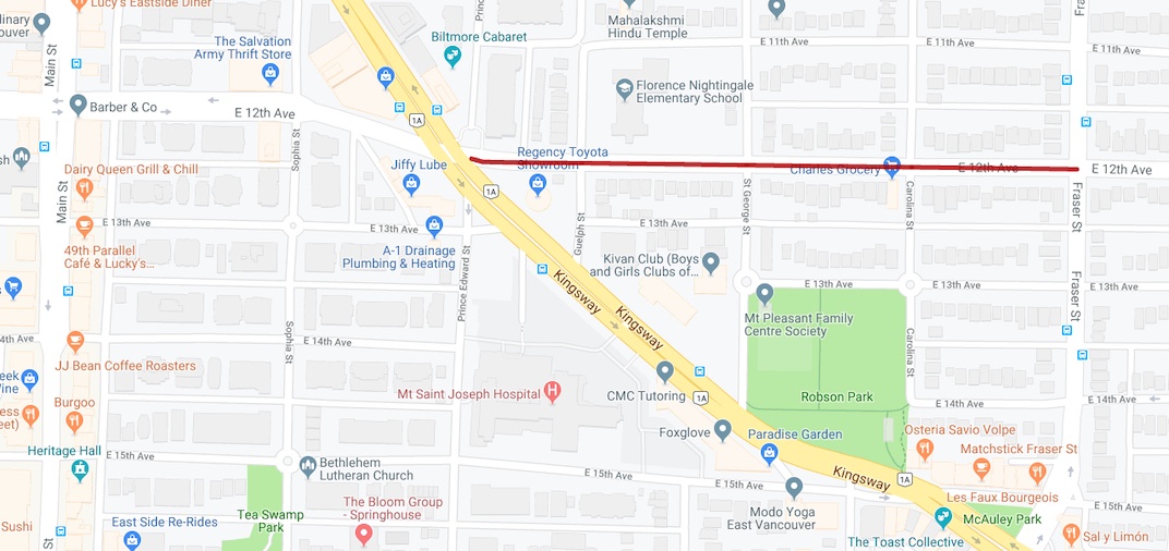 East 12th Avenue 2019 closure