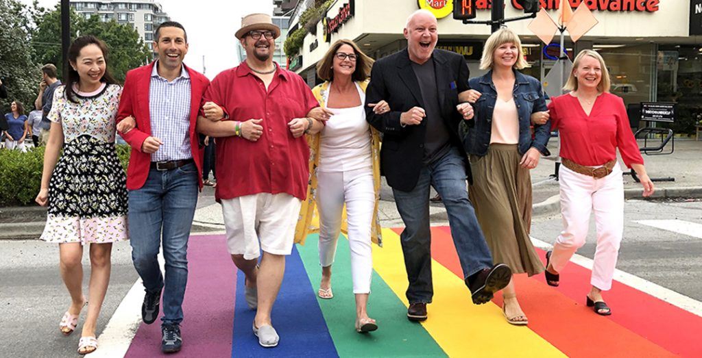 rainbow crosswalk