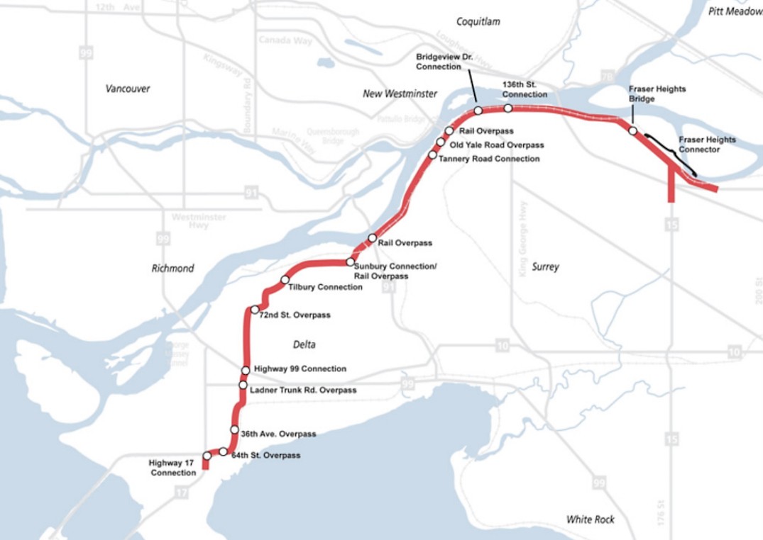 South Fraser Perimeter Road SFPR Highway 17