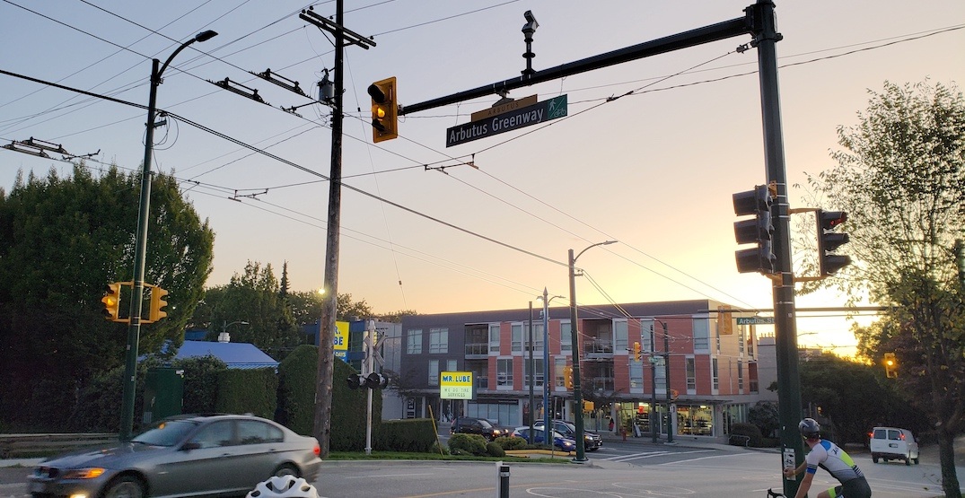 New trolley bus wires installed on West 12th Avenue in Vancouver