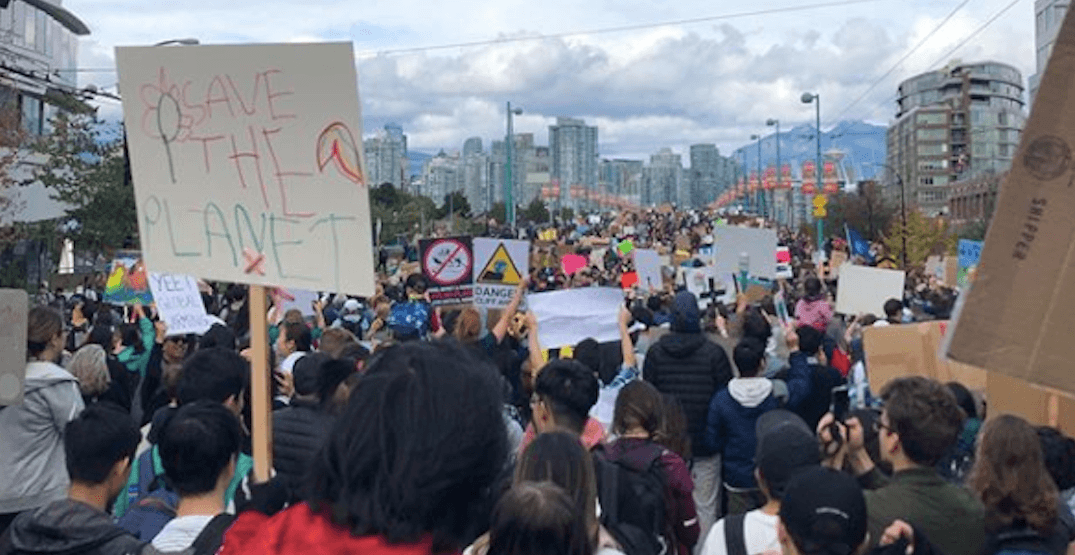 Numerous road closures and delays during today's Vancouver climate strike