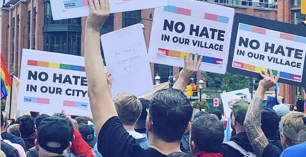 Hundreds rallied to support Toronto's LGBTQ community today (PHOTOS)