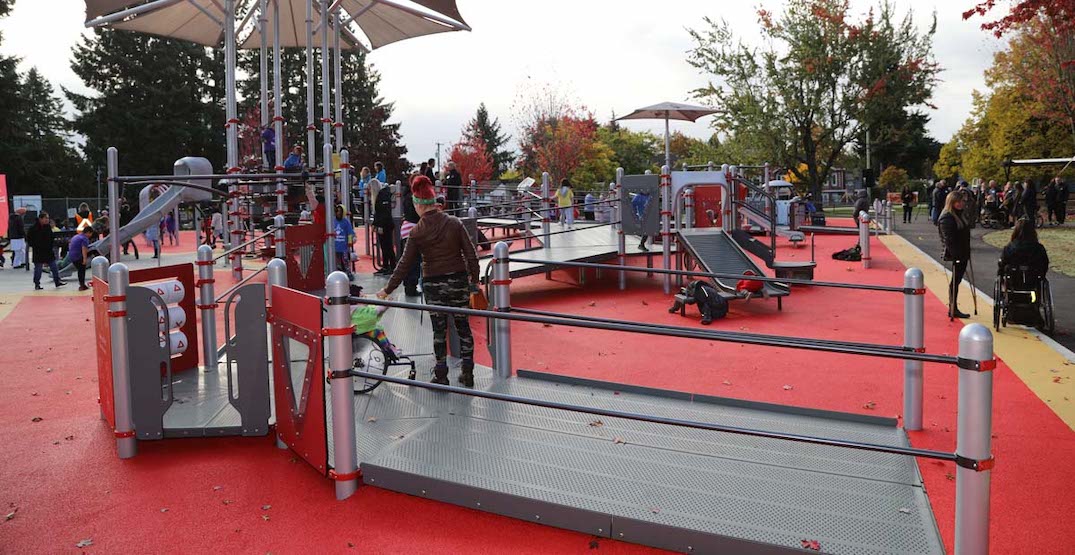 New playground for kids with disabilities opens in Surrey