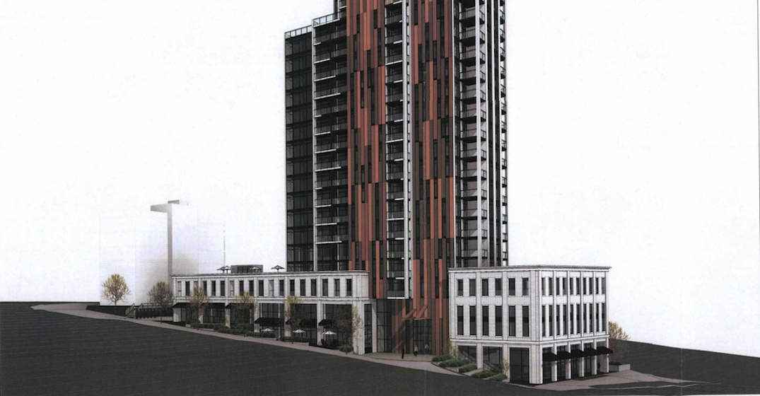 25-storey tower with log-inspired design proposed for Coquitlam's Maillardville