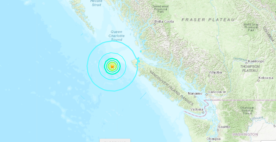 No tsunami expected after fourth earthquake hits BC coast in four hours