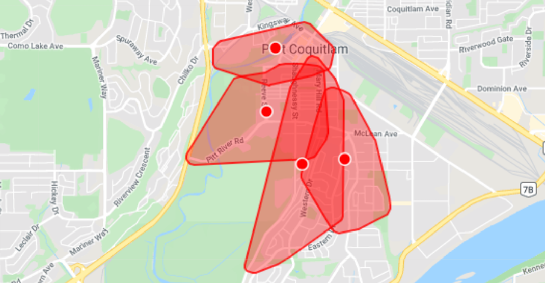 Nearly 14,000 BC Hydro customers currently without power in Metro Vancouver