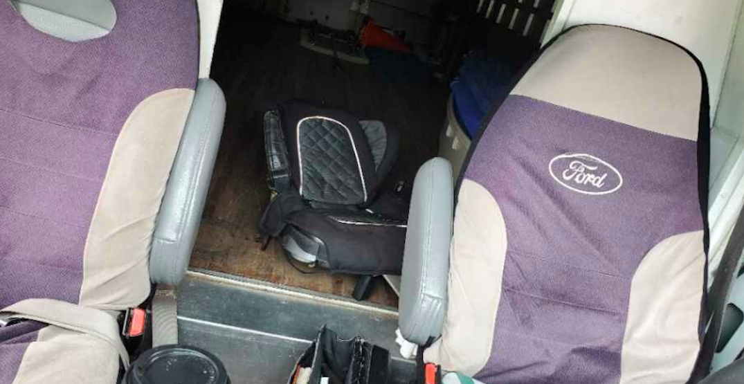Truck driver in Burnaby fined for using child's car seat for adult passenger