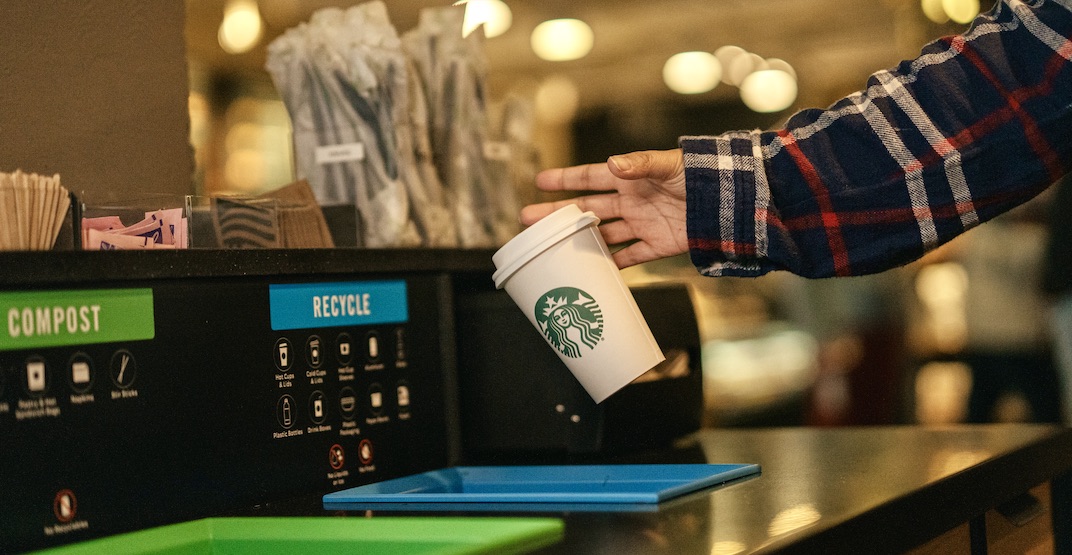 Starbucks is testing a more recyclable and compostable cup in Vancouver