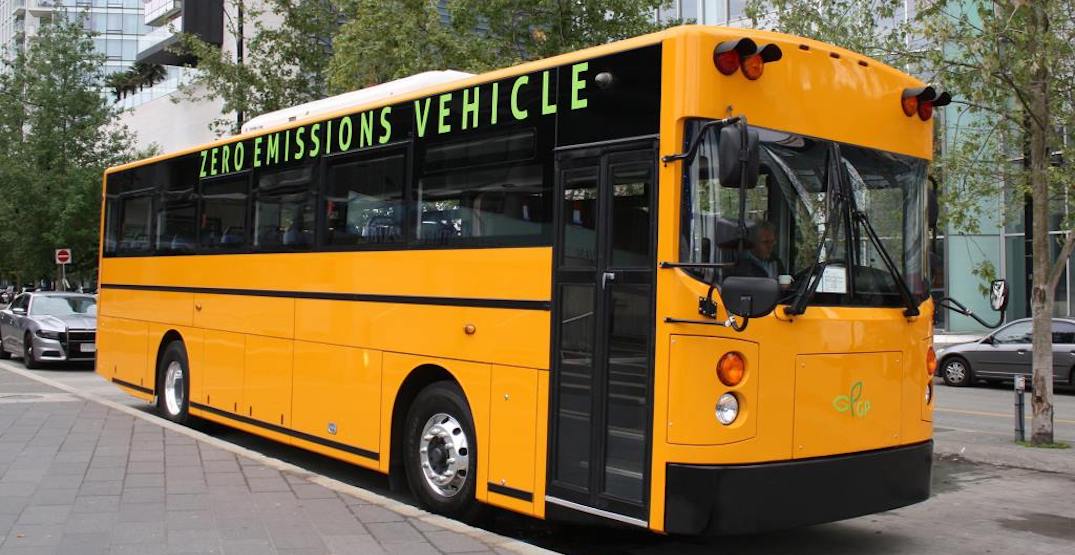BC government providing funding for new electric-battery school buses