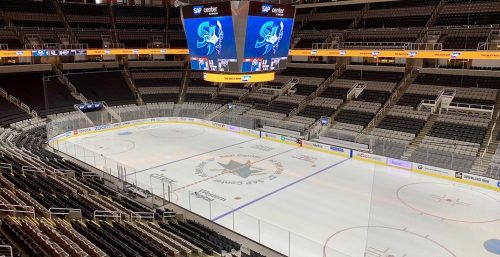 YouTheFan NHL San Jose Sharks 3D Stadium 6 x 19 Banner-SAP Center