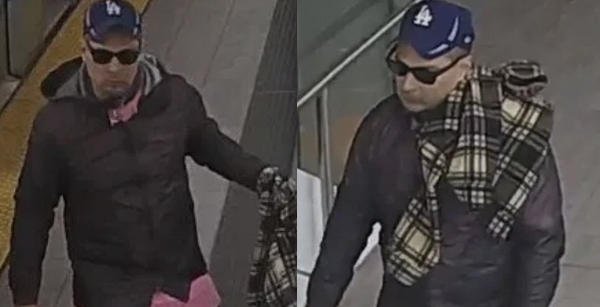 A man in a pink shirt allegedly robbed a senior on anti-bullying day
