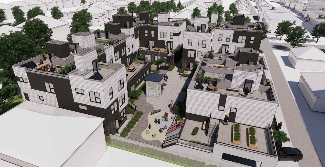27 townhouses with lock-off units proposed near SkyTrain's King Edward Station