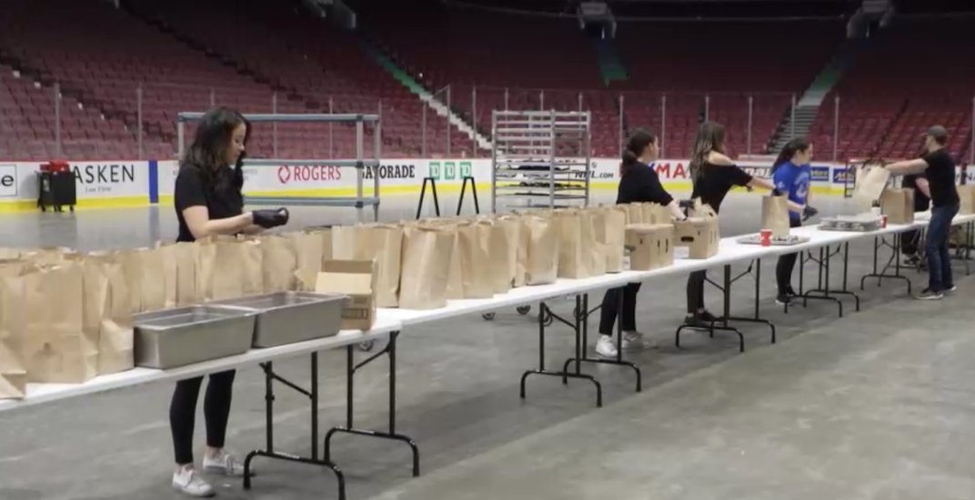 Canucks are providing free meals for families on the Downtown Eastside