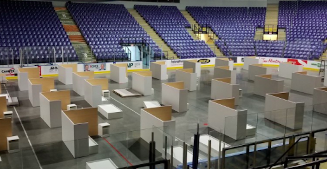 Save-On-Foods Centre in Victoria being turned into temporary homeless shelter
