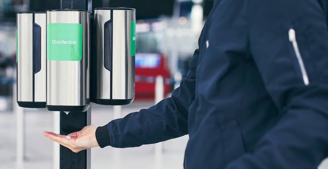 TransLink installing hand sanitizer dispensers at select SkyTrain stations