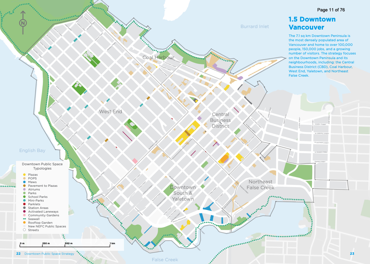 downtown vancouver public space map