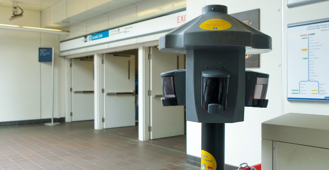 Hand sanitizer coming to every RapidBus and more SkyTrain stations