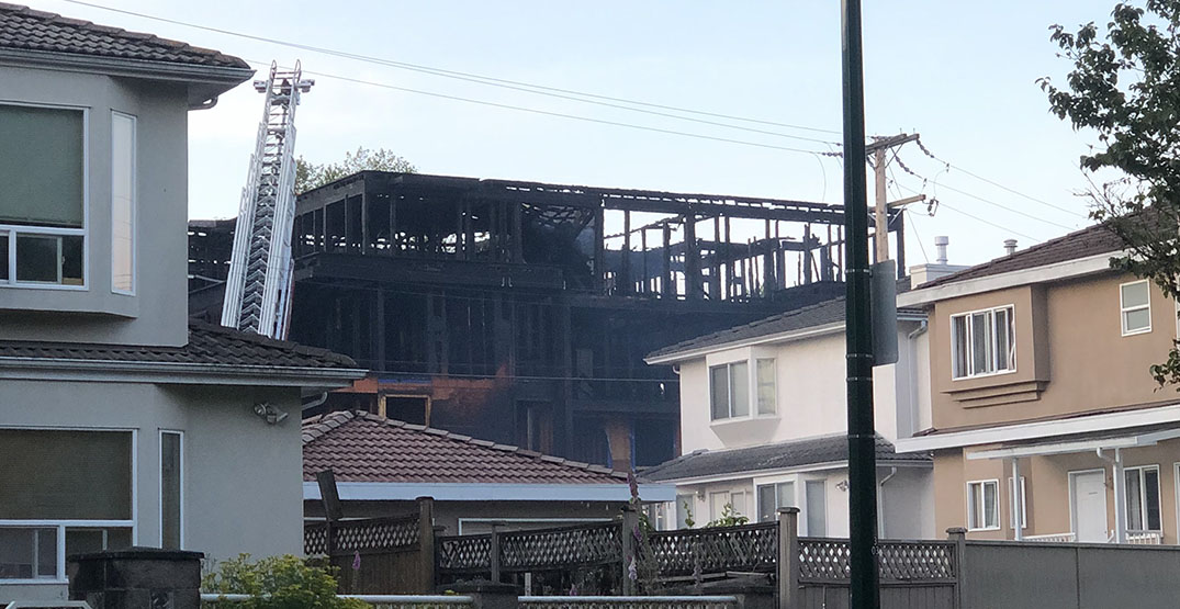 construction site fire