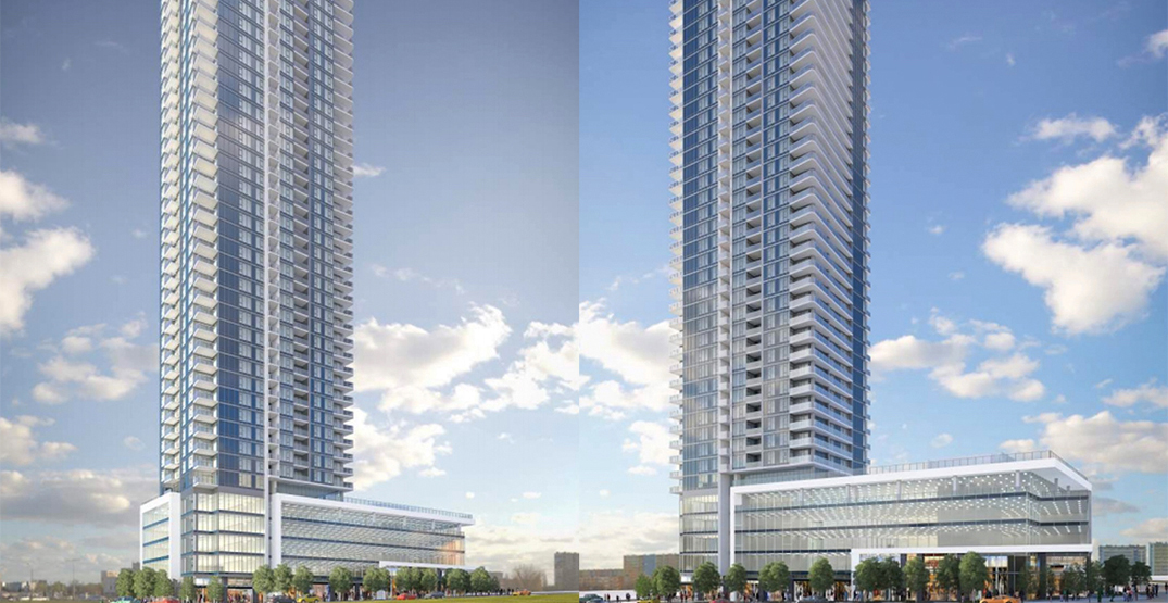 469-ft-tall condo and office tower proposed next to Gateway Station in Surrey