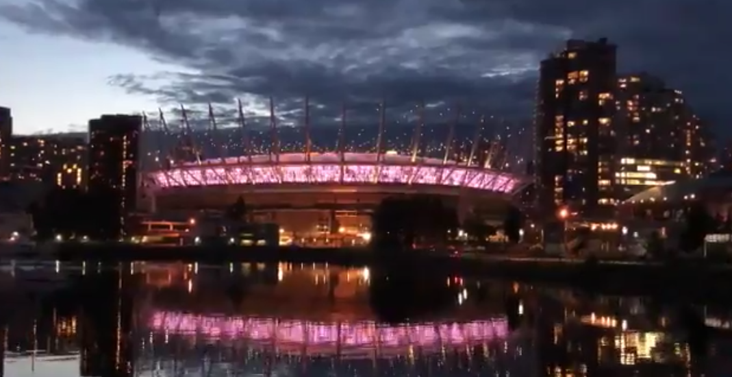 BC Place will be lighting up with confetti tonight