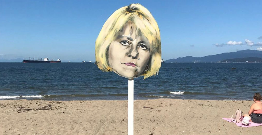 Street artist’s new Dr. Bonnie Henry painting watches over Third Beach