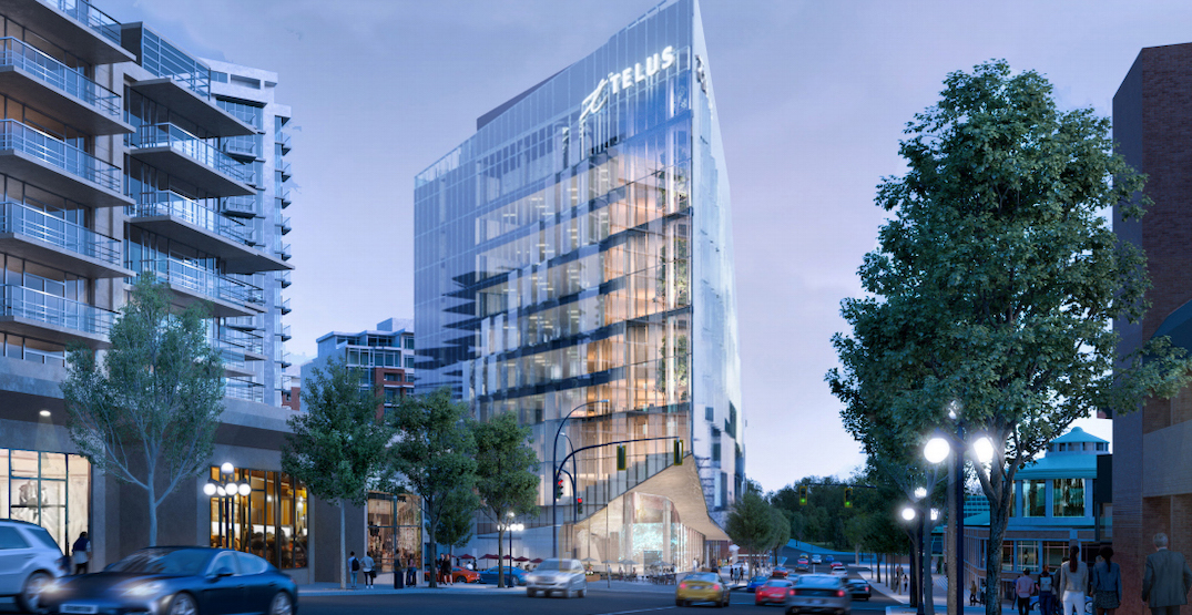 TELUS planning new ocean-themed flatiron office building in downtown Victoria