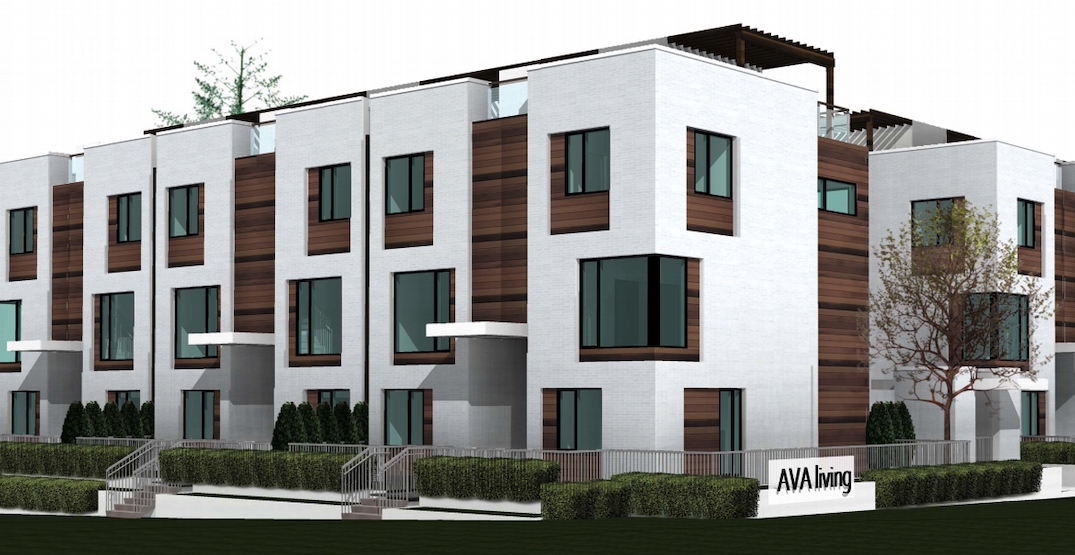 Contemporary townhouses proposed near Royal Oak Station