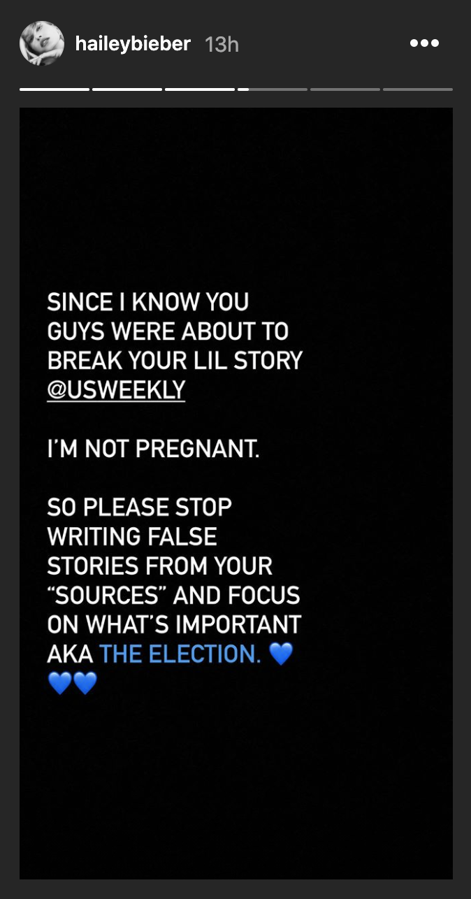 Hailey Bieber pregnant