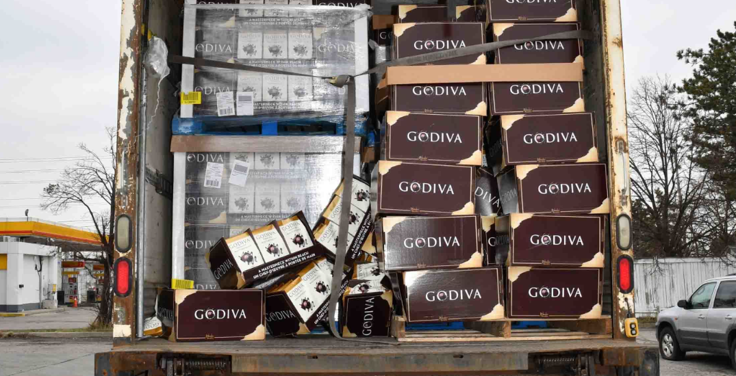 Over $600,000 worth of stolen chocolate, nuts recovered in Toronto and Vaughan
