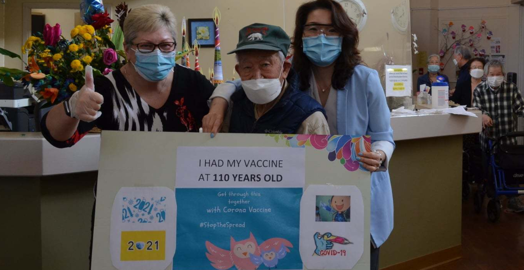 "Canada's oldest senior" receives COVID-19 vaccine