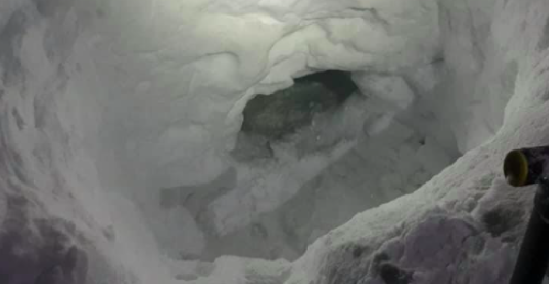 Teen who got lost while snowmobiling rescued after spending night in self-built snow cave