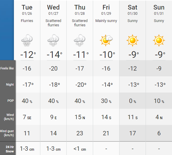 Edmonton weather