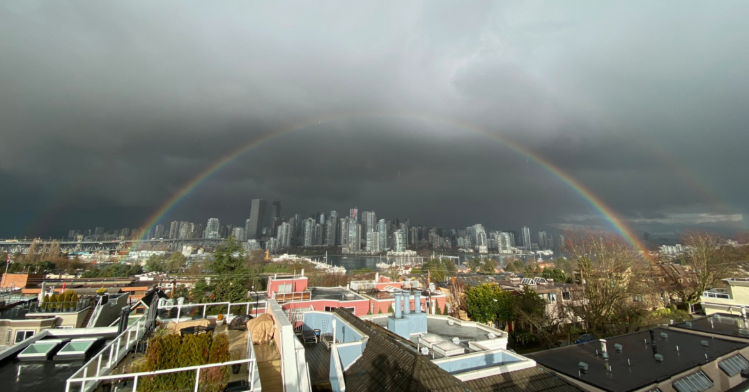Double rainbow appears over Vancouver after hail storm pelts city (PHOTOS/VIDEO)