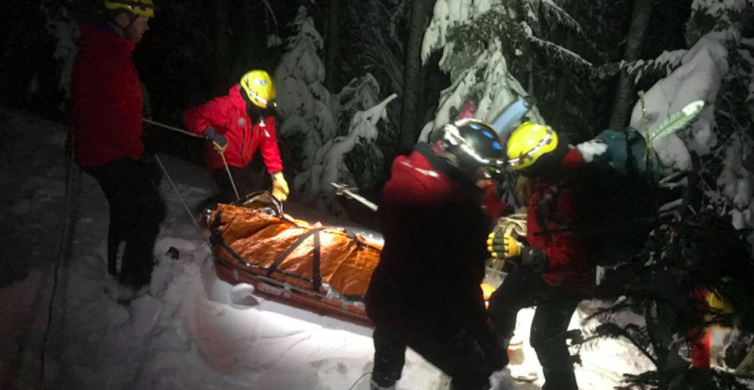 Rescue crews save stranded snowboarder caught in avalanche
