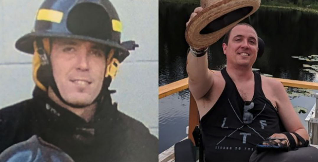 Fundraiser launched to purchase standing wheelchair for triplegic firefighter